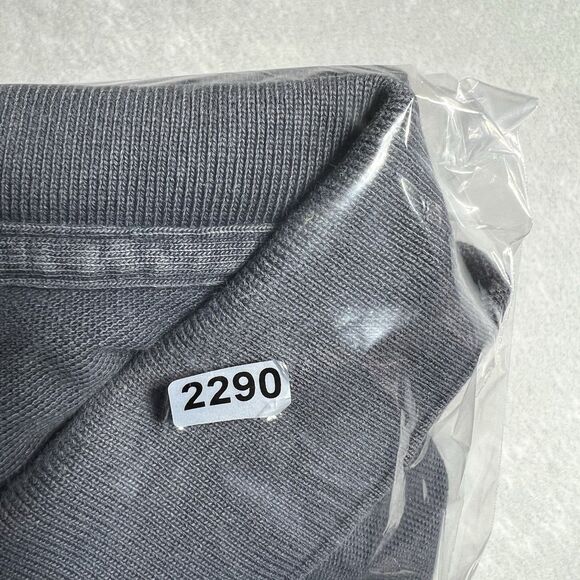 Lacoste Vintage Washed Pique Polo Shirt Men’s Size 5 Gray Short Sleeve Slim Fit - Picture 11 of 11